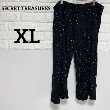 [ SECRET TREASURES ] 블랙 도트 와이드 팬츠 XL/XXL