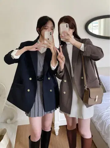 더블 버튼 테일러드 자켓[al275]