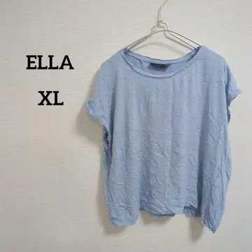 해외 구제 의류 새상품급 ELLA 스카이블루 반팔 T셔츠 XL