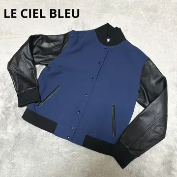 [ 컨디션 최상 ] LE CIEL BLEU 르쉘블루 스타디움 점퍼 양가죽
