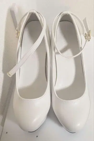 화이트 브라이덜 신발 23.5cm 힐 12cm