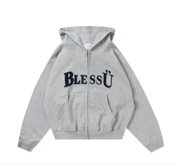 BlessU BU OG LOGO ZIP UP HOODIE