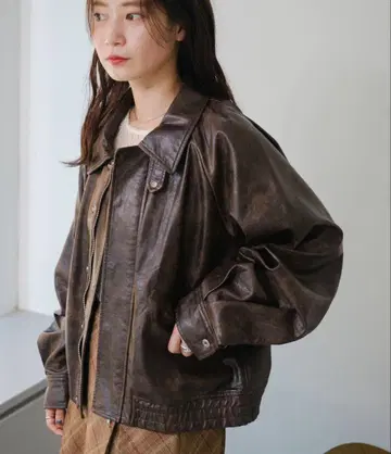 kastane 인조 가죽 블루종