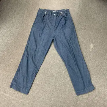 zucca 벨트 포함 와이드 레그 데님 팬츠 XS