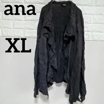 [ ana ] 프릴 달린 가디건 XL 다크 그레이