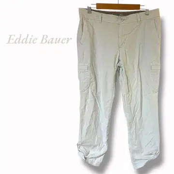 [ Eddie Bauer ] 카고풍 팬츠 롤업 면 P8 사이즈 격자 무늬