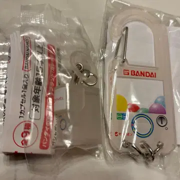 가샤폰 문화제 카라비너 화이트 흰색 가샤폰 스테이셔 가챠가챠