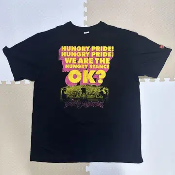 United Athle XXL 블랙 T셔츠 음악 메시지