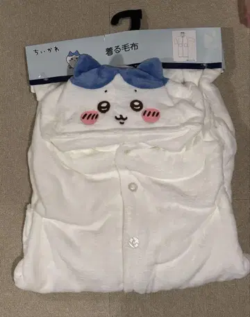[ 미사용 ] 치이카와 (먼작귀) 입는 담요 하치와레 M 사이즈