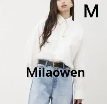미라 오웬 원포인트 자수 버튼 셔츠