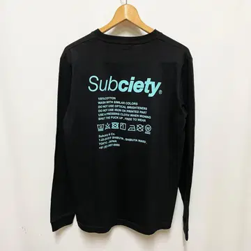 미사용 새상품 Subciety 서브사이티 긴팔 블랙 M