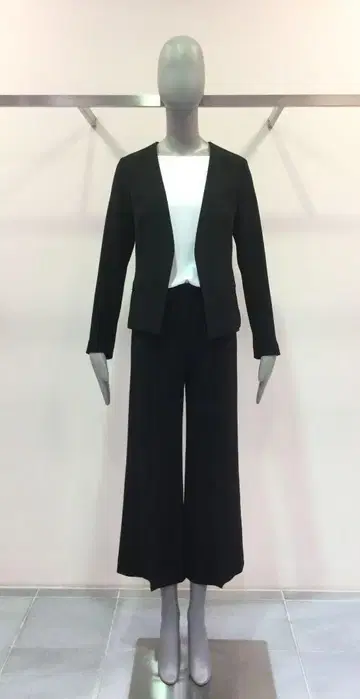 띠어리 노카라 자켓 크레이프 2 블랙