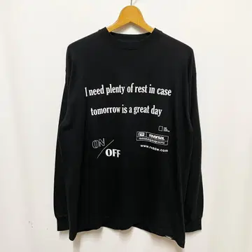 미사용 새상품 reversal 리버설 긴팔 블랙 XL