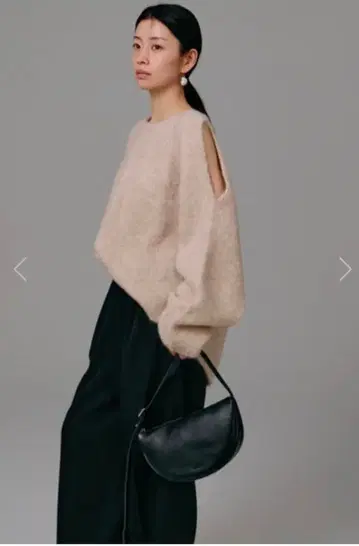 louren 알파카 니트 풀오버 베이지