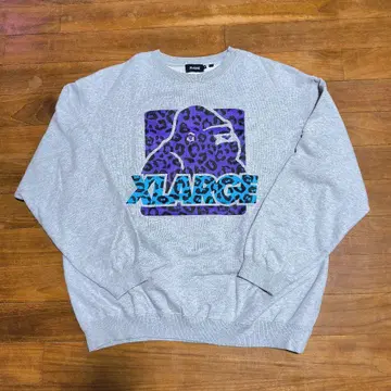 XLARGE 그레이 레오파드 무늬 트레이닝복 XL 사이즈