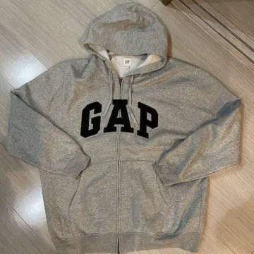 미사용 새상품 GAP 후드 부착 후드티 트레이닝복 아우터 속기모 그레이
