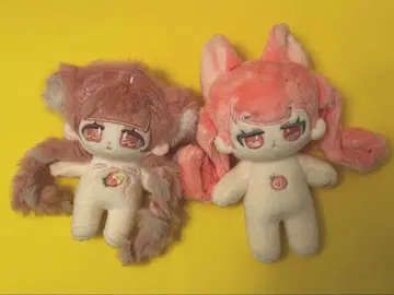 새상품급   무속성 옷 갈아입기 봉제 인형 10cm 한국