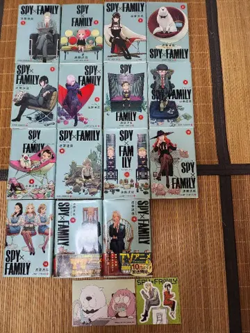 SPY x FAMILY 1-15권 세트, 카드, 씰 포함