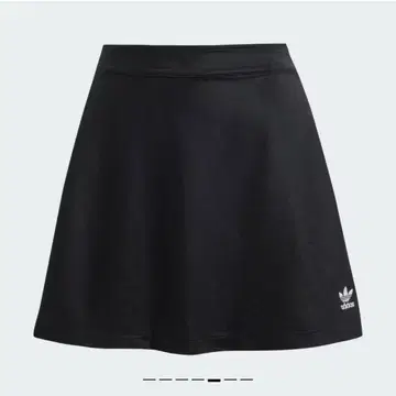 adidas 쓰리 스트라이프 미니 스커트 블랙