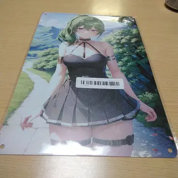 애니메이션 스타일 메탈 월 사인 장송의 프리렌 유벨 20cm x 30cm