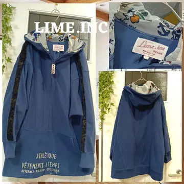 LIME. INC. 후드 부착 후드티