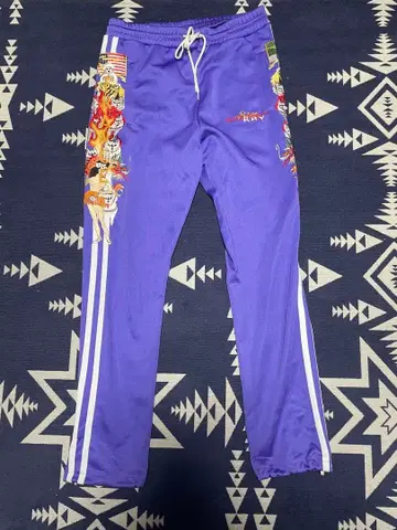 doublet 더블렛 18AW 카오스 자수 트랙 팬츠 퍼플