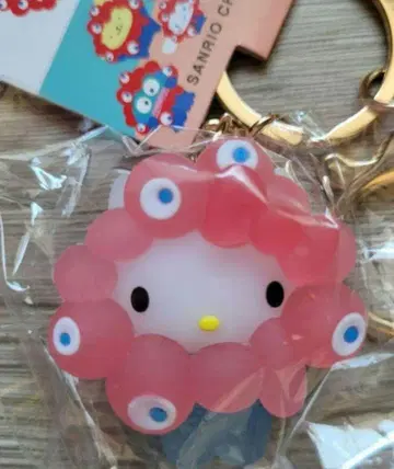 [새상품] 산리오 미야쿠미야쿠 코스프레 클리어 컬러 키링 키티