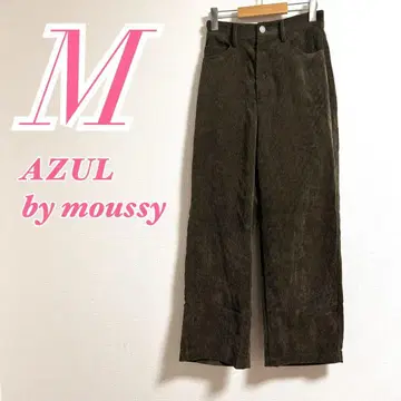 AZUL by moussy 카키 와이드 팬츠 M 코듀로이 캐주얼