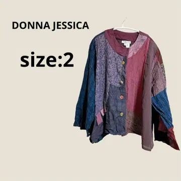 DONNA JESSICA 패치워크 자켓 사이즈 2