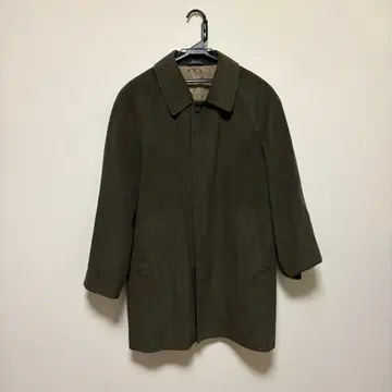 올리브 그린 롱 코트 M