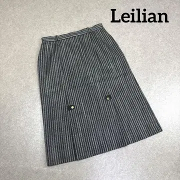 Leilian 레리안 실크 혼방 스트라이프 무릎 기장 타이트 스커트 15