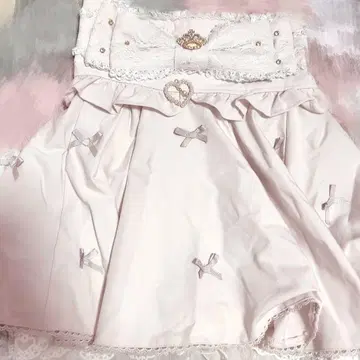 LIZLISA 메니 리본 서큘러 스커트 핑크