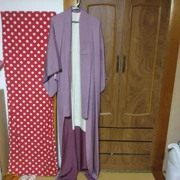 연보라 코몬 기모노