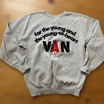 VAN 그레이 맨투맨 트레이닝복