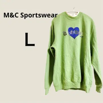 M&C 스포츠웨어 그린 컬러 맨투맨 L