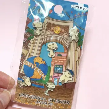 유니버셜 스튜디오 스누피 귀걸이 세트 미개봉