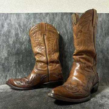 Botas Jaca 웨스턴 부츠 8EE 26-26.5cm 상당 브라운