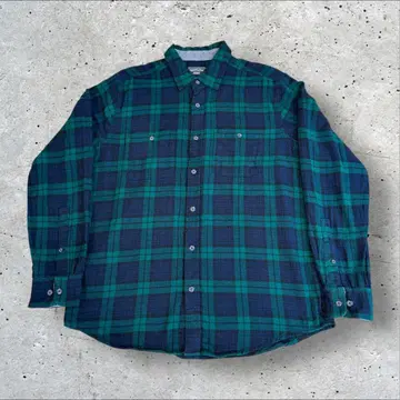 에디 바우어 블랙워치 체크 플란넬 셔츠 남성용 L