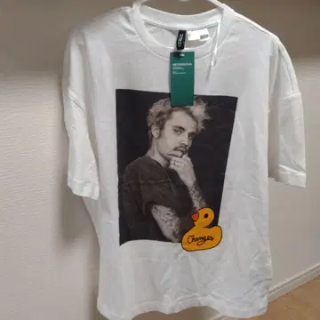 H&M 저스틴 비버 그래픽 티셔츠 L
