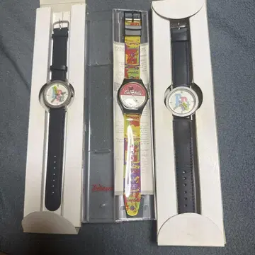 컬러풀 캐릭터 시계 3개 세트