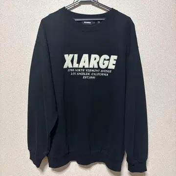 XLARGE 블랙 맨투맨 L