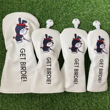 [새상품] 4세트 도라에몽 골프클럽 헤드커버 1+FW+FW+UT 화이트