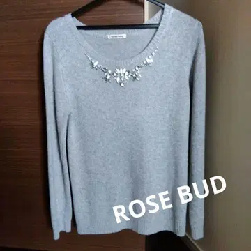 스웨터 비쥬 포함 그레이 ROSEBUD