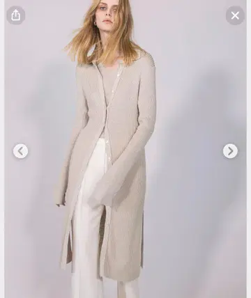 띠어리 롱 가디건 Fine Slub Rib Shirt Dress