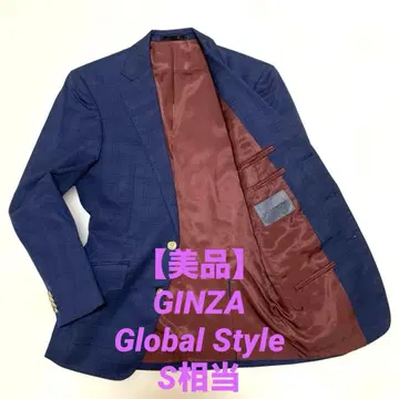 [새상품급] GINZA 글로벌 스타일 네이비 체크 S 상당