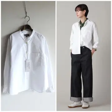 23년 새상품 마가렛호웰 PLAIN COTTON 3 칼라리스 셔츠