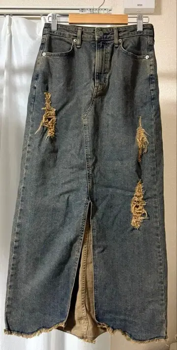 썸씽 FREAK'S STORE 별주 데님 스커트