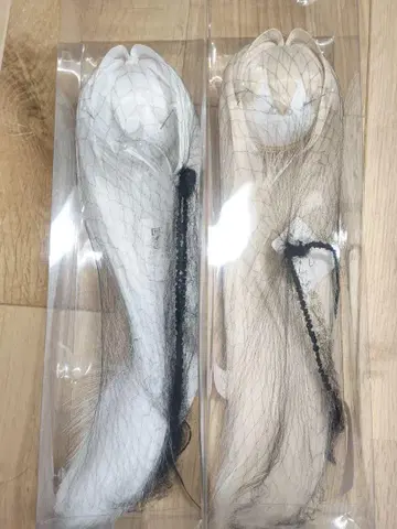 인형 가발 인테이크 롱 골드 화이트 2개 세트