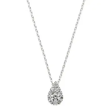 VendomeAoyama Pt 0.26ct 드롭 오브 가랜드 목걸이