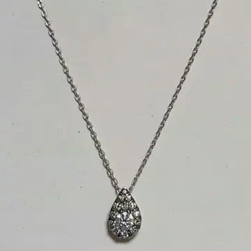 VendomeAoyama Pt 0.26ct 드롭 오브 가랜드 목걸이